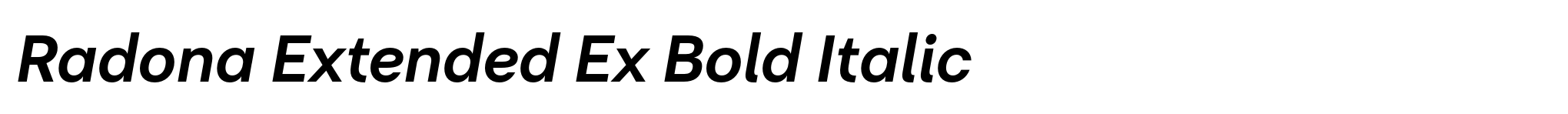 Radona Extended Ex Bold Italic image